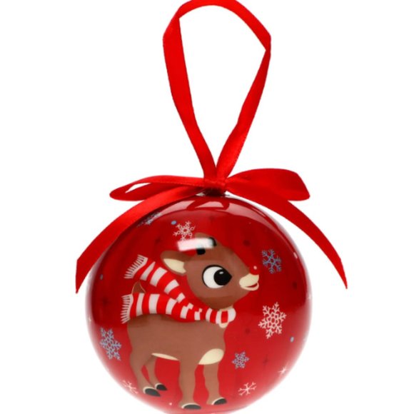 Rudolph Hanging Ornament Merry Christmas Acrylic Bulb Ornament - Picture 1 of 3